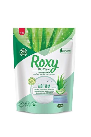 Roxy Bio Clean Matik Sabun Tozu 800gr Aloe Vera (9 Lu Set) (234 Yıkama)