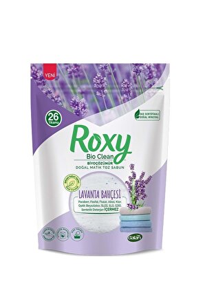 Dalan Roxy Bio Clean Matik Sabun Tozu 800gr Lavanta Bahçesi (3 Lü Set) (78 Yıkama)