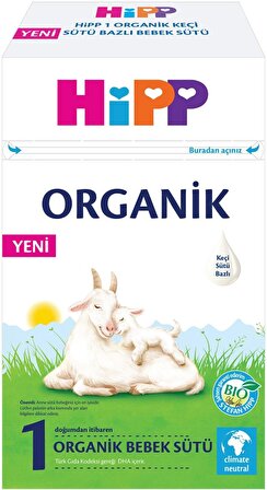 Hipp Organik Keçi Sütü Bazlı Devam Sütü 400GR No:1 (0-6 Ay) (3 Lü Set)
