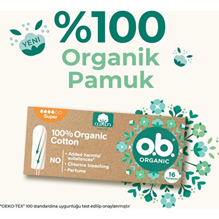 O.B Organic Süper Tampon 192 Li Set (12PK*16)