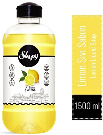 Sleepy Sıvı Sabun 1500ML Lemon/Limon (24 Lü Set)