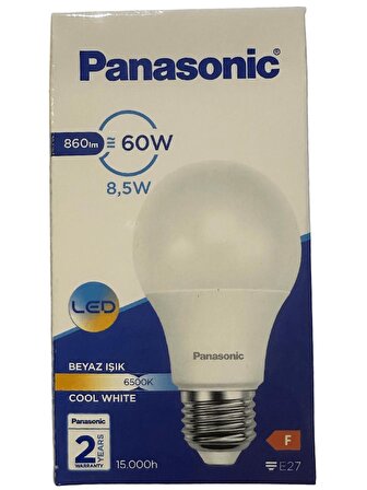 Panasonic 8.5W (60W) 6500K (Beyaz Işık) E27 Duylu Led Ampul (4 Adet)
