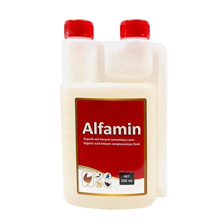 KANATLI HAYVANLAR İÇİN ( KUŞ , TAVUK , GÜVERCİN ) ALFAMİN İSHAL VE SALMONELLA ÜRÜNÜ 500 ML