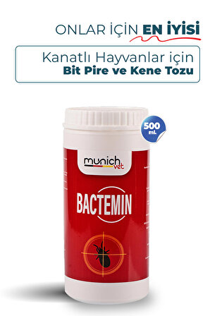 KANATLI HAYVANLAR VE KÜMES HAYVANLARI İÇİN BACTEMİN BİT , PİRE VE KENE TOZU 500 Gr