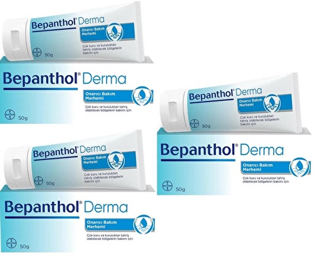 Bepanthol Derma Onarıcı Bakım Merhemi 50 gr 3 Adet