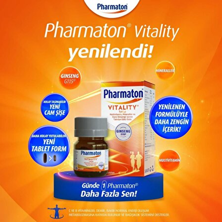 Pharmaton Vitality 30 Tablet 2 Adet
