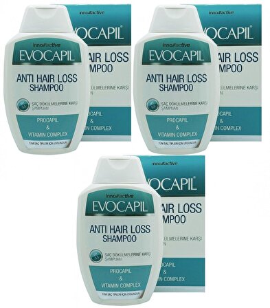 Evocapil Anti Hair Loss Herbal Shampoo 300 ml 3 Adet