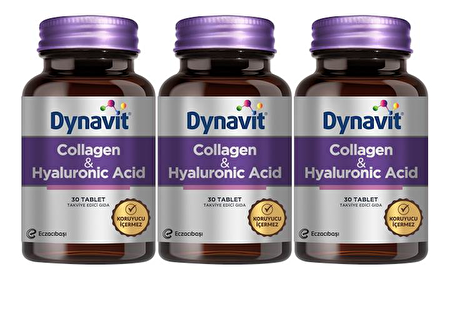 Dynavit Collagen Hyaluronic Acid 30 Tablet 3 Adet