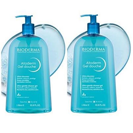 Bioderma Atoderm Gentle Nemlendirici Hassas Ciltler İçin Kalıcı Kokulu Duş Jeli 2 x 1000 ml