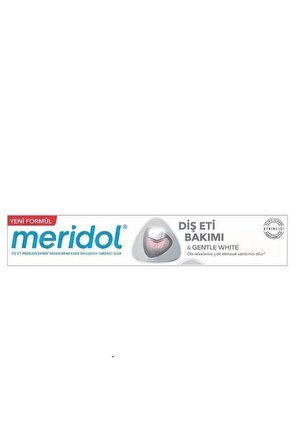 Meridol Diş Eti Bakımı & Gentle White Diş Macunu 75 ml YENİ FORMÜL 3 Adet