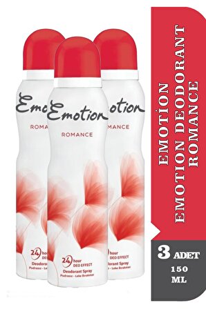 Emotion Deodorant Romance 150 ml 3 Adet
