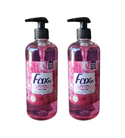Fax Gliserinli Sıvı Sabun Gül ve Şakayık 500 ml 2 Adet