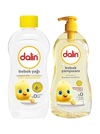 Dalin Bebe Yağı 500 ml + Dalin Bebek Şampuanı 400 ml