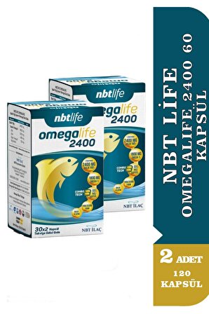 NBT Life Omegalife 2400 60 Kapsül 2 Adet
