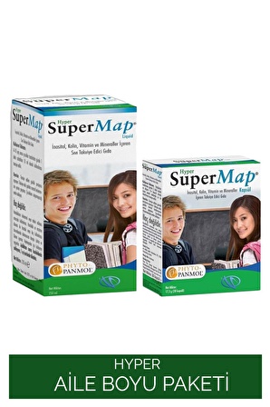 Hyper Supermap Liquid Hafıza Konsant 250 ml + Hyper Supermap 30 Kapsül