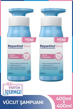 Bepanthol Baby Vücut Şampuanı 400 ml 2 Adet