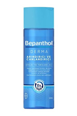 Bepanthol Derma Arındırıcı ve Canlandırıcı Yüz Temizleme Jeli 200 ml + Dudak Bakım Kremi 7,5 ml Hediye 2 Adet