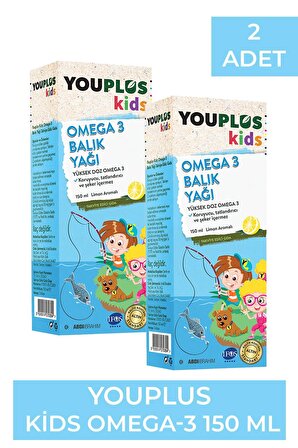 Youplus Kids Omega-3 150 ml 2 Adet