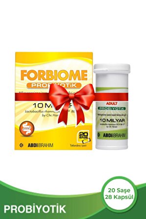 Forbiome Probiyotik 10 Saşe Alana Forbiome Adult Probiyotik 28 Kapsül Hediye