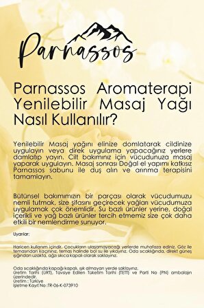 Parnassos Aromaterapi Rahatlatıcı Çilek Masaj Yağı + Vanilya Doğal Masaj Yağı 150 Ml