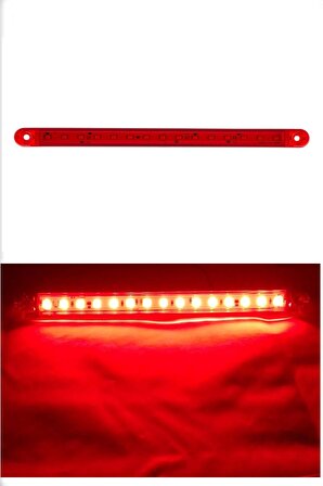 Kırmızı Led Lamba 15 Ledli Sugeçirmez 12-24 Volt 2.Adet