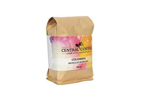 Central Coffee Colombia Supremo Medellin 500 gr filtre kahve (öğütülmüş filtre kahve makinesi)
