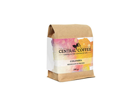 Central Coffee Colombia Supremo Medellin 200 gr filtre kahve (çekirdek)