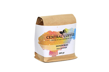 Central Coffee Honduras San Marcos 200 gr filtre kahve (çekirdek)