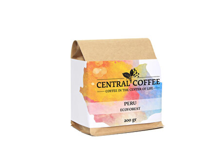 Central Coffee Peru Ecoforest 200 gr filtre kahve (çekirdek)