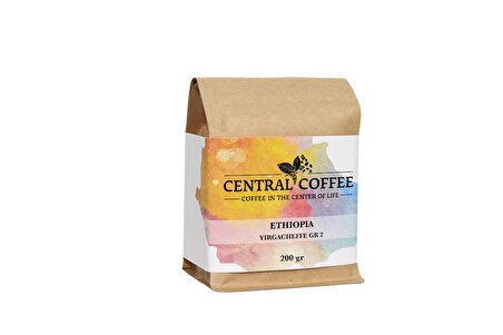 Central Coffee Ethiopia Yirgacheffe 200 gr filtre kahve (öğütülmüş cold brew)