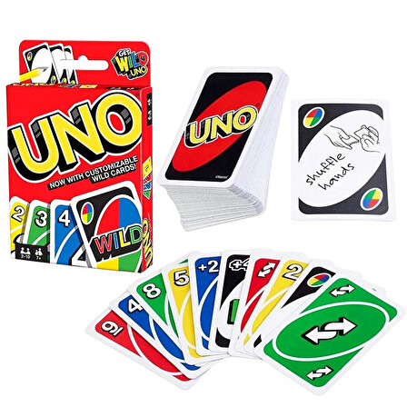 Uno Oyun Aile Oyunu Set 112 Adet Uno Kart Oyunu