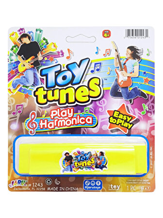 Mızıka Plastik Oyuncak Müzik Aleti Toy Tunes Play Harmonika Sarı