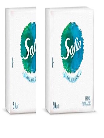 SOFIA Kumaş Dokulu Lüks Beyaz Peçete 40x40 Cm (2 ADET)