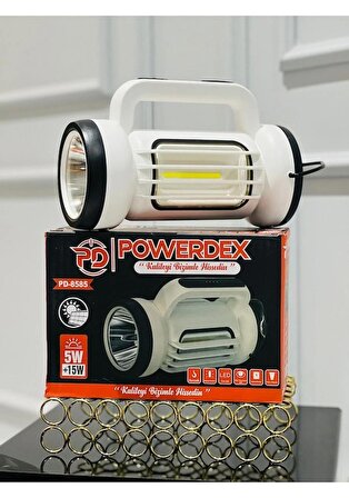 Powerdex Pd-8585 Çift Işklı Solar Şarjlı El Feneri Ve Kamp Lambası