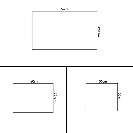 Pratik Dekor 60x52 cm Cam Ocak Arkası Koruyucu Ankastre Arkası Koruyucu | DENİZ TAŞI