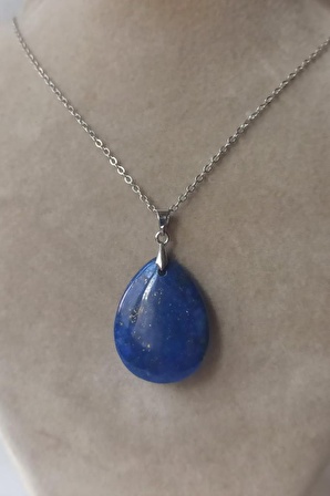 Doğal Lapis Lazuli Kolye 421-1