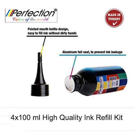 Perfection  HP Deskjet Ink Advantage Yazıcı Uyumlu Kartuş Dolum Seti