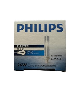 Philips 26W 865 2 Pinli PLC Beyaz 6500K (10 Adet)