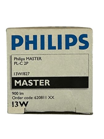 Philips Master 13W 827 2700K (Sarı Işık) 2 Pinli G24d-1 Duylu PLC Ampul (2 Adet)