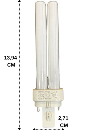Philips Master 13W 827 2700K (Sarı Işık) 2 Pinli G24d-1 Duylu PLC Ampul (2 Adet)