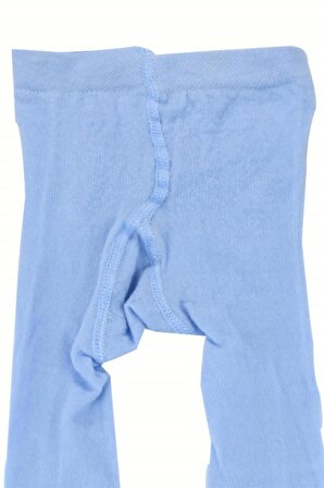 Penye Erkek Bebek Kilotlu Çorap Mavi