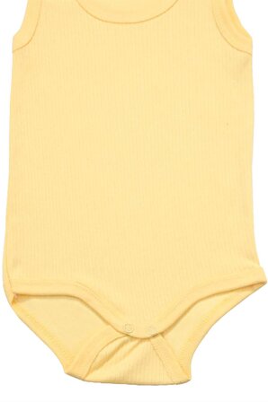 Askılı Bebek Çıtçıtlı Body Sarı