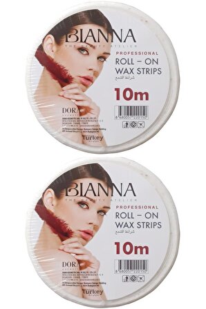 Bianna Roll-On Wax Strips Ağda Bezi 10 Mt. 2 Adet