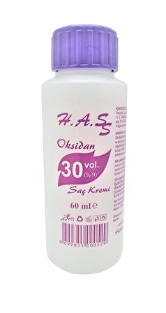 H.A.S Oksidan Peroksit 30 Volüm (%9) 60 Ml. (6 ADET) 