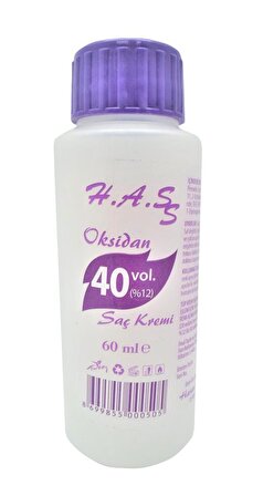 H.A.S Oksidan Peroksit 40 Volüm (%12) 60 Ml. (6 ADET) 