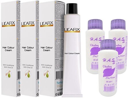 Lilafix Saç Boyası Tarçın Bakır-8/45+Oksidan (3 Adet)