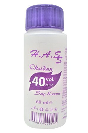 H.A.S Oksidan 40 Volüm 60 Ml. (1 Ad.)+Lilafix Toz Saç Açıcı Oryal 50 Gr.