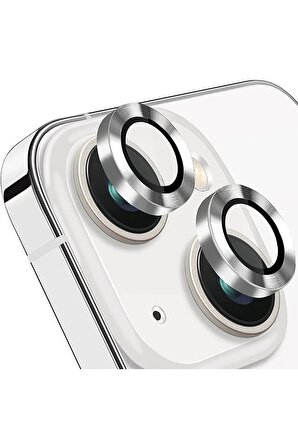 SKV MOBILE Iphone 14 Ve 14 Plus  Silver  Gümüş  Kamera Koruyucu Lens Koruyucu