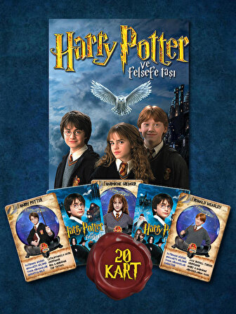 Harry Potter ve Felsefe Taşı Limited Edition Sürpriz 2 Paket Kart 20 Adet - Özel Koleksiyonluk Kart Serisi
