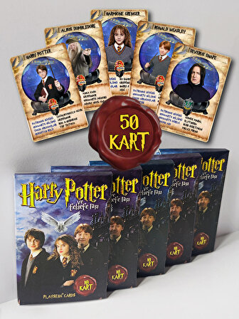 Harry Potter ve Felsefe Taşı Limited Edition 50 Kartlık Özel Seri Full Set - Tüm Karakter ve Eşyalar